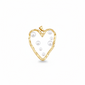 Clear Pearl Heart Large