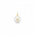 Pearl Cross Charm