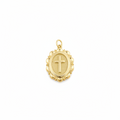 Oval Cross Charm