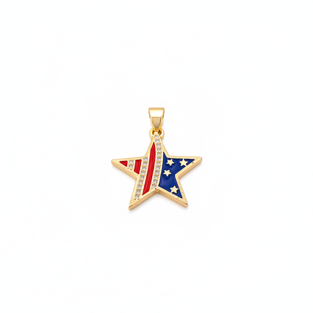 USA Star Charm