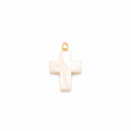 White Cross Charm