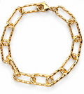 Textured Paper Clip Bracelet