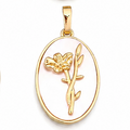 August Flower Charm