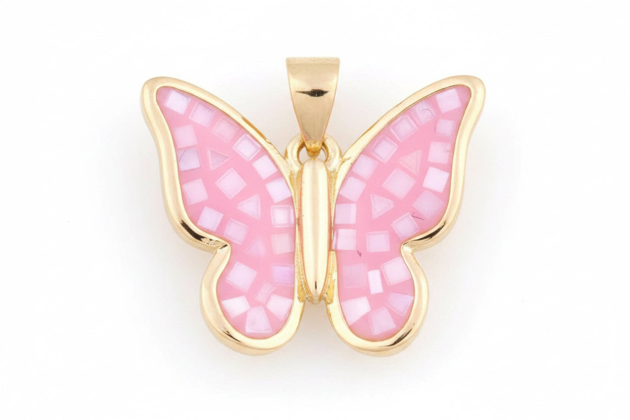 Pink Butterfly Charm