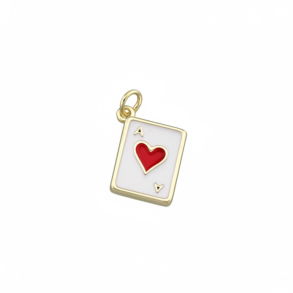 Heart Card Charm