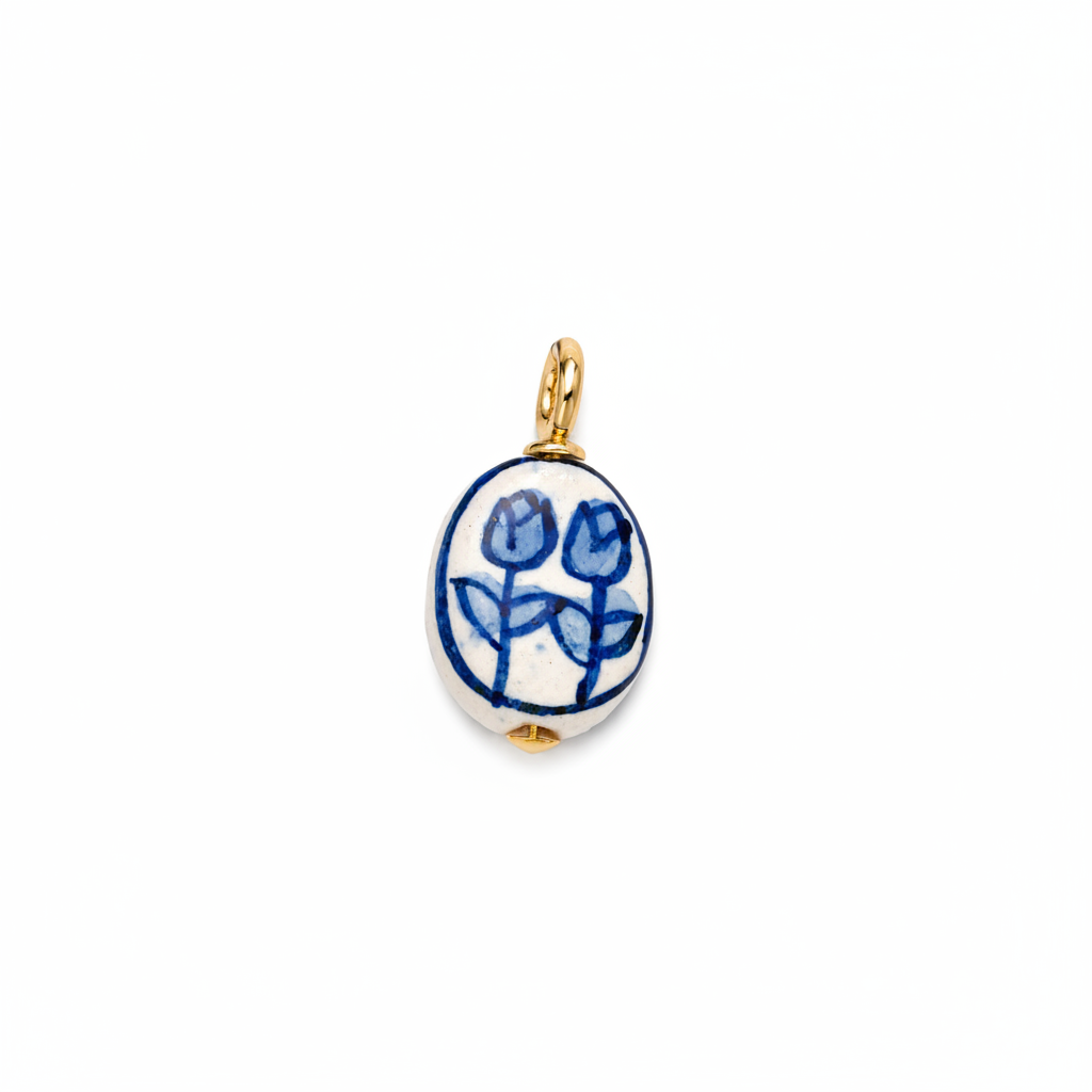 Blue Flower Charm