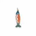 Orange Red Fish Charm