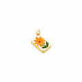 Orange Flower Charm