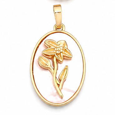 October Flower Charm