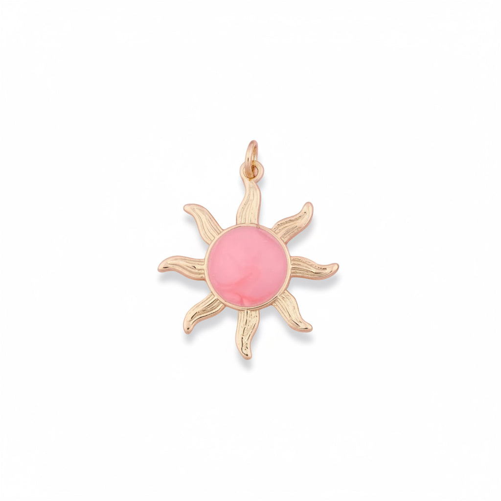 Pink Sun Large Charm